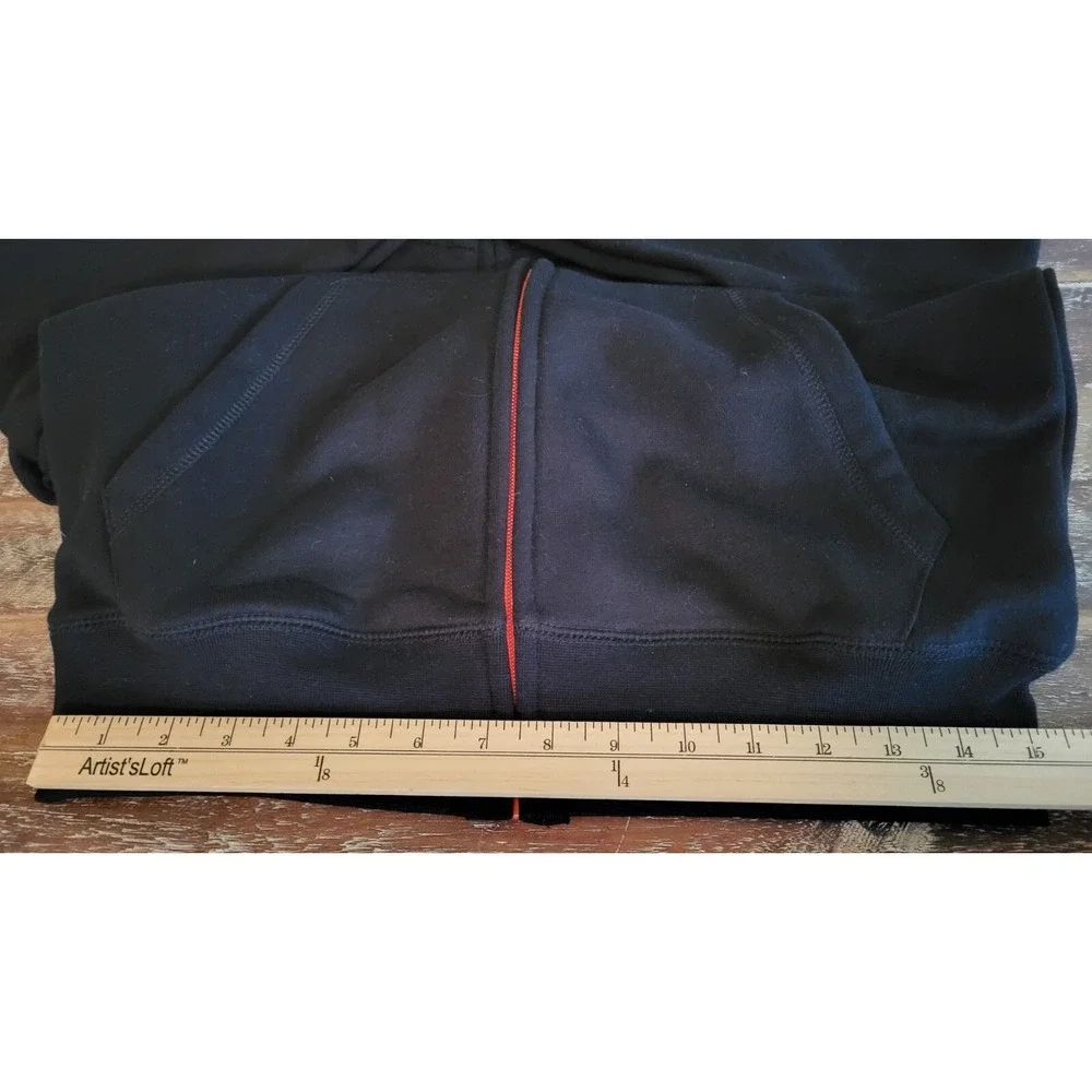 Jagermeister Womens Black Zip Up Logo Sweatshirt German Liquor Sz S Hipster Y2K